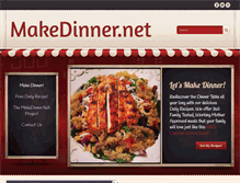 Tablet Screenshot of makedinner.net